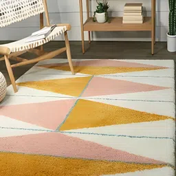Shopgallery Pink Geometric Anti-Skid Carpet-picture-54