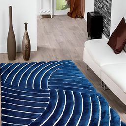 Shopgallery Blue Geometric Anti-Skid Carpet-image-83