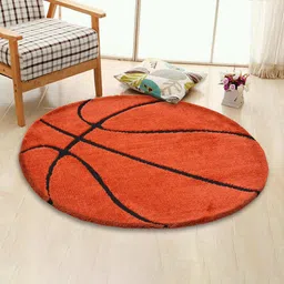 PRESTO Orange & Black Geometric Contemporary No Shredding Carpet-18