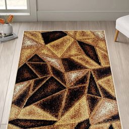 Story@home  Beige Printed Anti-Skid Rectangular Carpet-13