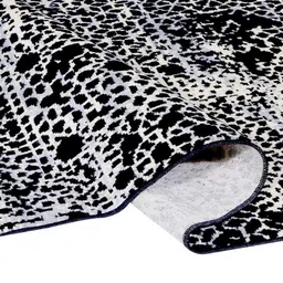 MODEFE Black & White Abstract Anti-Skid Rectangular Carpet image 5