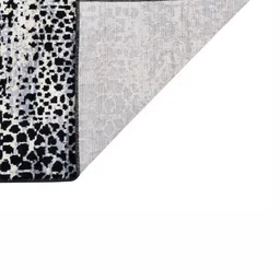 MODEFE Black & White Abstract Anti-Skid Rectangular Carpet image 2