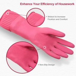 Long Slevees Rubber Washable Reusable Farming Agricular Garden Planting GK-44 Gardening Shoulder Glove-image-36