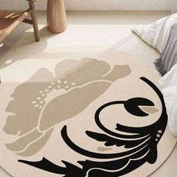 Safiya Carpet Beige Floral Hand-Tufted Woollen Carpets-12