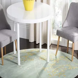 Safiya Carpet Green Floral Hand-Tufted Woollen Carpets-image-55