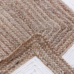 Kuber Industries Braided Anti-Skid Jute Rectangular Carpet image 4