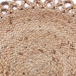 Kuber Industries Brown Geometric Printed Circular Carpet image 3