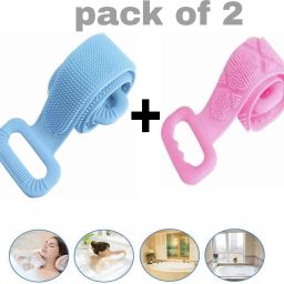 Silicone Bath brush body Back Scrubber Bath Towel Bath Belt Body-picture-20