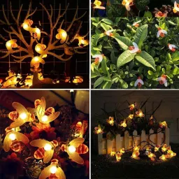triptivos 16 LEDs 3.35 m Yellow Steady String Rice Lights image 5