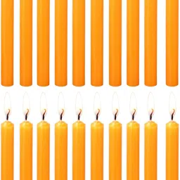 Chime Candles Set of 20 | Ritual Spell Candle | Unscented (Orange) Candle-image-36