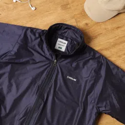Dollar Nylon Navy Solid Men Wind Cheater-image-98