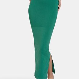 Zivame Women Green Solid Saree Shapewear-image-58