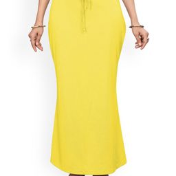 Saree mall Yellow Stretchable Saree Shapewear-image-29