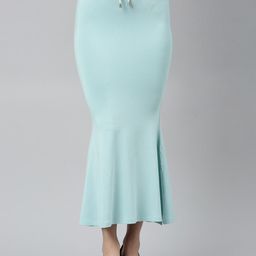 TWIN BIRDS High Waist Saree Skirt-image-2