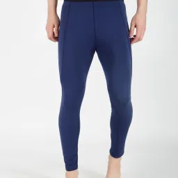Solid Men Blue Tights-image-13