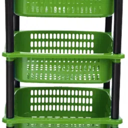 Dish Drainer Kitchen Rack Multipurpose Kitchen Storage Organizer Folding Trolley Plastic-55