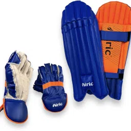 Durable & Stylish Wicket Keeping Leg Guard & Gloves (Youth Size 12-15 yrs) Cricket Kit-image-54
