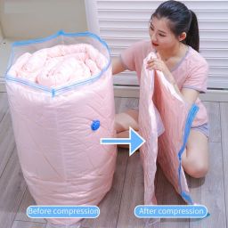 5Pack Vacuum Compression Storage Bags With Pump,Space Saver Sealer Bag DN43 High Volume Storage Vacuum Bags-image-13
