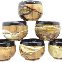 Pack of 6 Ceramic Ceramic Tea/Coffee Cups Multicolor 120 ML-image-1