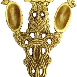 Oil Diya and Deepak Made of Brass Kapoor Arti Spoon Brass Table Diya-image-20
