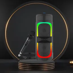 SACRO Bluetooth (PORTABLE PARTY SPEAKER) With Karaoke Mic & RGB Lights, Bass SoundF314 40 W Bluetooth Party Speaker-picture-32