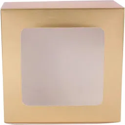 Cake Box Paper WINDOW CAKE BOX PACK OF 5 (SIZE 8X8X5) Paperboard Lock Corner Window Bakery Box Packaging Box-29