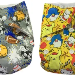 Baby Cloth Diaper Pants Adjustable Reusable Washable Printed Button Diaper for Babies/Infants/Toddlers (Age 0 to 2 Years)-25
