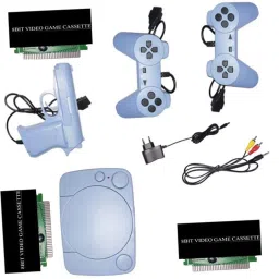 lightgaming Contra, mario Tv Video Classic Game console 8bit with 8bit 3 cassette NA GB with 30 to 40 games in built ,with 1 cassette-23