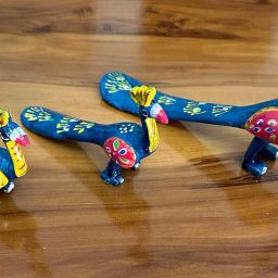 Handicraft Set of 3 Peacock Statue for Home Decor Gift Item Decorative Showpiece - 11.17 cm-image-102