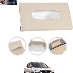 msnp Universal Leatherite Rectangle Beige Tissue Box For Car/office/Home-171 Vehicle Tissue Dispenser-picture-17