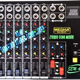 SEM-6 6 Channels Stereo Echo Mixer Digital Sound Mixer-24