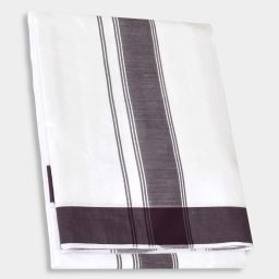 TUNI MANI Thillana Panchakacham 9x5 Dhoti, Polycotton,(4.0mtr Dhoti, 2.25mtr Towel) Men Dhoti-image-79