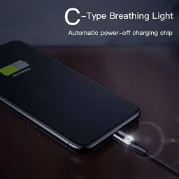 Chias USB Type C Cable 1.2 m Type C Cable with Power Led Light and Charging Indicator 1.2 m USB Type C Cable for Quick Charging image 4