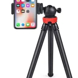 Wolgite Portable Mobile Phone Camera Flexible Tripod Stand for Selfies/Vlogger/Streaming/Photography Compatible with All Phones, Sports Camera Go Pro Tripod Kit-image-30