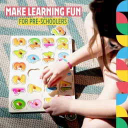 ritskart New Arrival 1 To 20 Wooden Number Numerical Puzzles Counting Board for Toddlers image 4
