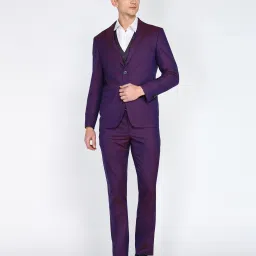 Men 3 PC Suit Textured Suit-image-15