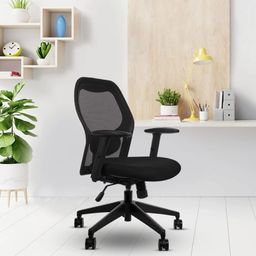 m.g enterprises MG MODERN FULLY ADJUSTABLE CUSHION COMFORT FOR OFFICE/STUDY CHAIR Cotton Office Adjustable Arm Chair-picture-20