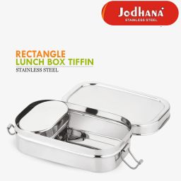 Stainless Steel Lunch Box Steel Tiffin Box for School and Office with Container 2 Containers Lunch Box-24