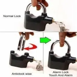 gaxquly Metal Secure Anti Theft Motion Sensor Alarm Lock with 3 Keys Lock image 5