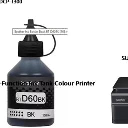 BROTHE BROTHER DCP -T300 Multi-Function Ink Tank Colour Printer SET OF 2 Black Ink Bottle-image-93