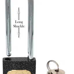 C I-LS-0323 Cast Iron Body and Mild Steel Long Shackle 3 pin with 3 Key Padlock Padlock-28
