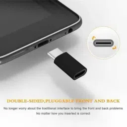 Skymac Multicolor USB Type-B to USB Type C Power Sharing Converter (Pack of 3) Phone Converter image 3
