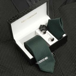 MUTAQINOTI Silk Tie & Cufflink-image-99