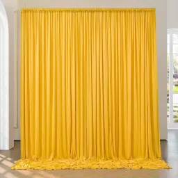 Cam cart 20X10ft Yellow No Wrinkle Polyester Photography Backdrop (5×10ft 4Pcs Panel) Reflector-7