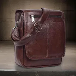 shivra Brown Men Sling Bag Men Sling Bag side bag for men(S-11*11)-picture-33