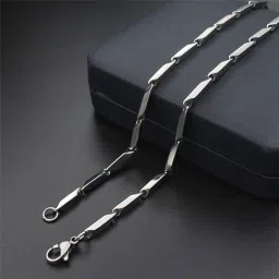 Artificial Jewellery Necklace Chains For Men Boys Chain Silver Plated Stainless Steel Chain-image-85