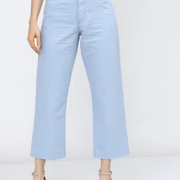 tokyo talkies Women Boyfriend Mid Rise Blue Jeans-picture-44
