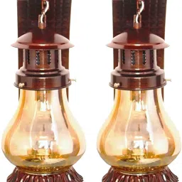 (PACK OF 2) Modern Lantern Wall Light Sconce Lamp, Cherry Color Shade Wall Lights Lamp Shade-22