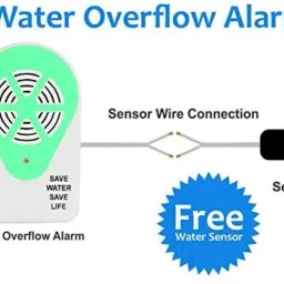 D. E. S 019 WATER TANK OVERFLOW ALARM WITH FREE SENSOR (PACK OF 1) Wired Sensor Security System image 4