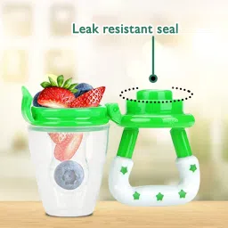 kidbea Silicone Food/Fruit Nibbler with Extra Mesh, Soft Pacifier Feeder image 3